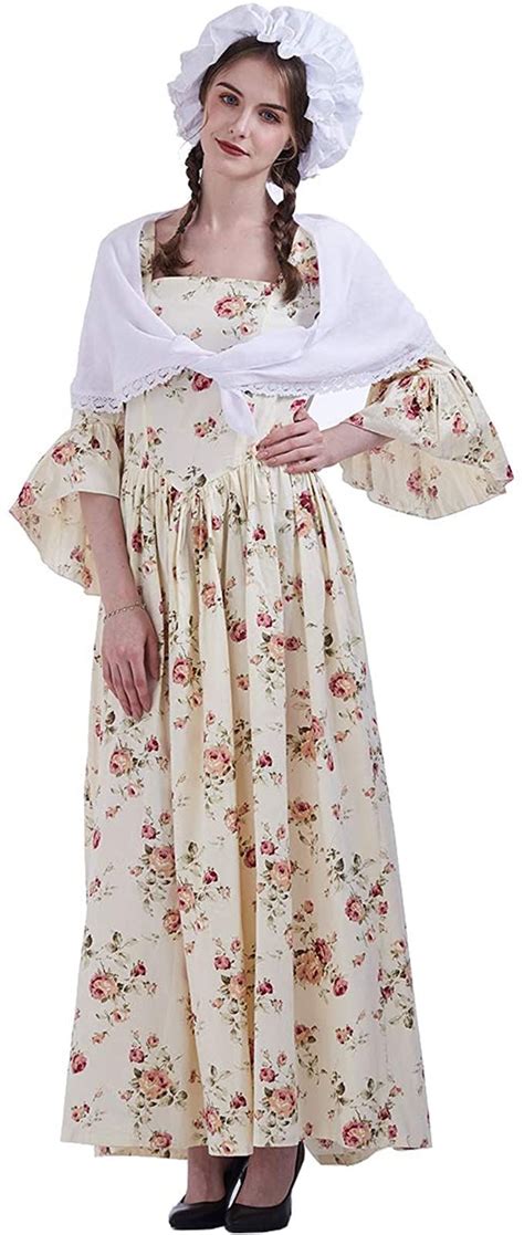 Graceart Pioneer Colonial Women Costume Prairie Dress 100