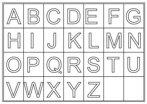 Free Alphabet Printables For Preschool One Platform For Digital