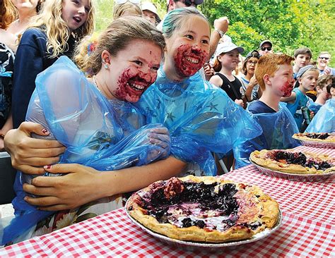 Pie Eating Contest Doesnt Mess Up A Good Friendship At Blueridge Good