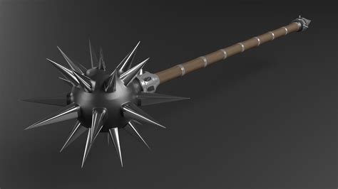 Spiky Mace Weapon 3d Model Cgtrader