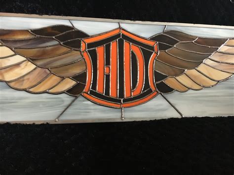 Harley Davidson Stained Glass Stained Glass Panels Stained Glass Patterns Free Stained Glass