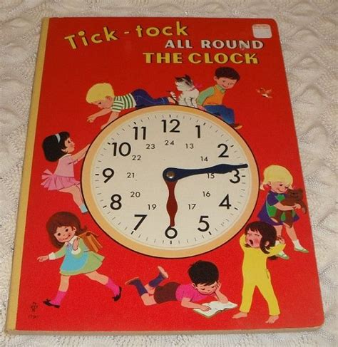 Tick Tock All Round The Clock Vintage Brimax Board Book Etsy