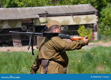 Soviet Machine Gun Ppsh 41 Royalty Free Stock Photography