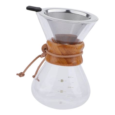 Classic Glass Pour Over Coffee Pot 200ml400ml With
