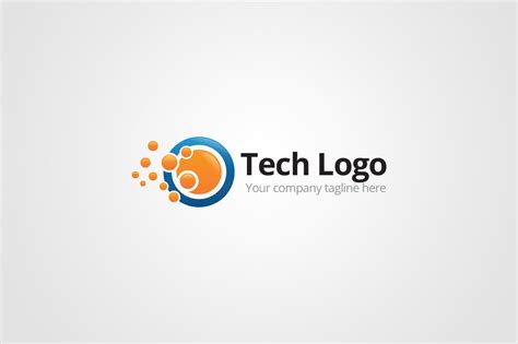 Tech Logo Design Template Branding And Logo Templates ~ Creative Market