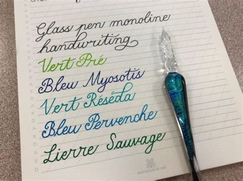 Writing With A Glass Dip Pen Creative Calligraphy