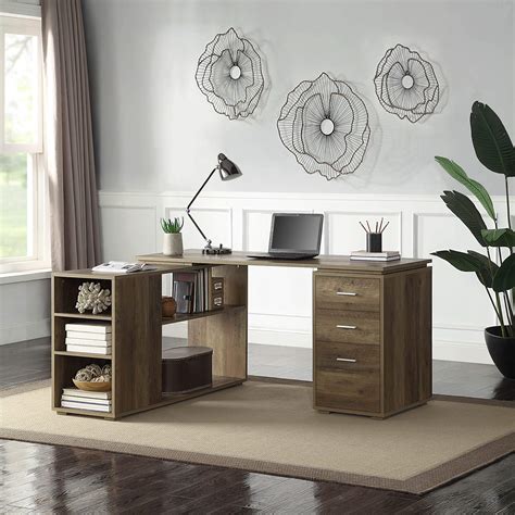Buy Belleze Modern L Shaped Computer Desk Space Saving Home Office