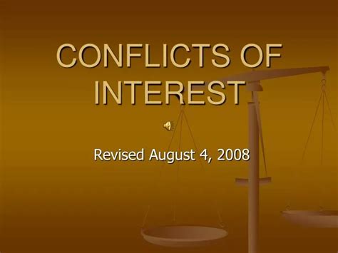 Ppt Conflicts Of Interest Powerpoint Presentation Free Download Id