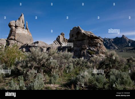 Download This Stock Image Fanciful Rock Shapes At City Of Rocks