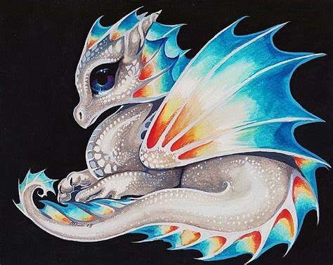 Rainbow Dragonette Dragon Artwork Dragon Drawing Dragon Art