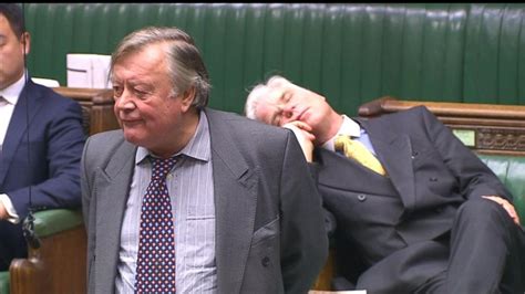 British Member Of Parliament Falls Asleep During House Of Commons