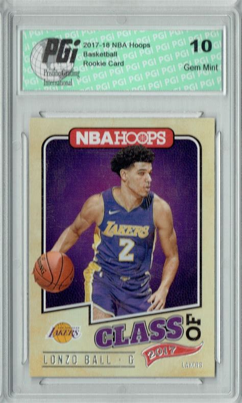 Maybe you would like to learn more about one of these? Lonzo Ball 2017 Hoops #2 Class of 2017 SSP Rookie Card PGI 10