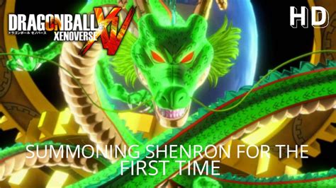 Dragon Ball Xenoverse Summoning Shenron For The First Time Youtube