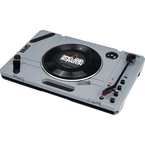 Reloop Spin Portable Turntable System With Scratch Vinyl Spin