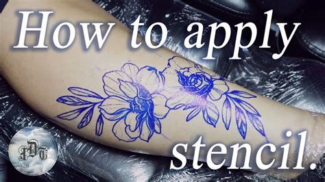 Applying Tattoo Stencil On Skin Tutorial Jindrich Uher Youtube