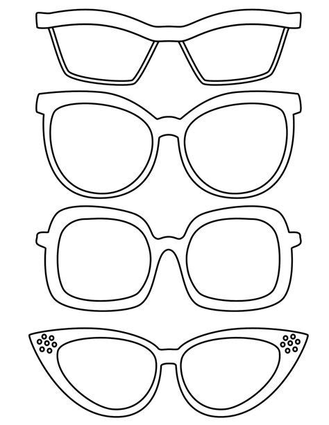 11 Sunglasses Template Ideas In 2021 Summer Crafts Fun Summer Crafts Preschool Coloring Pages