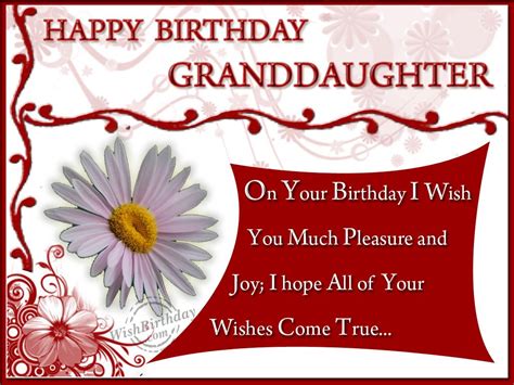 Birthday Wishes For Granddaughter Birthday Images Pictures