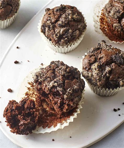 Chocolate Chocolate Chunk Muffins Recipe Real Simple