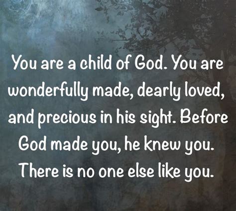You Are A Child Of God You Are Precious In His Sight ~~i