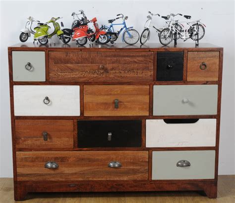 Large Mismatched Vintage Chest Of Drawers By Made With Love Designs Ltd