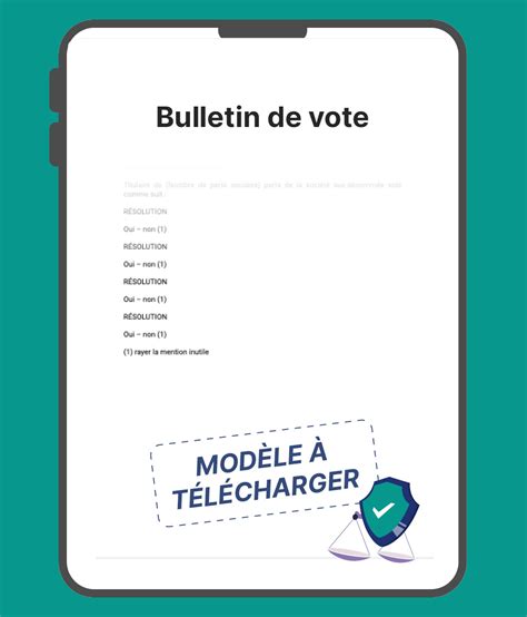 Bulletin de vote modèle à télécharger mis à jour pour 2023