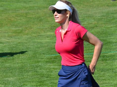 Watch Paige Spiranac Stuns Fans With Exceptional Golf Skills While Donning Flawless Sunday Red