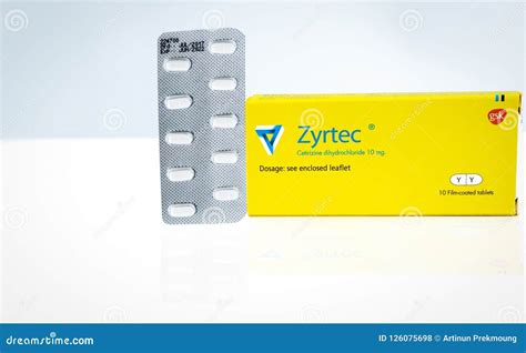 Zyrtec 10 Mg Cetirizine Dihydrochloride Film Coated Tablets Product Of