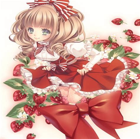 1920x1080px 1080p Free Download Strawberry Girl Red Pretty Dress
