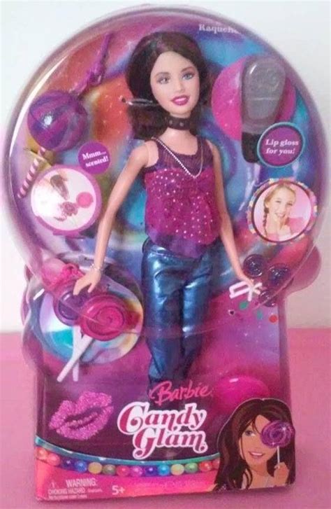 Genuine Barbie Doll 2008 Candy Glam Barbie Raquelle Doll And Accessories Candy Glam Barbie