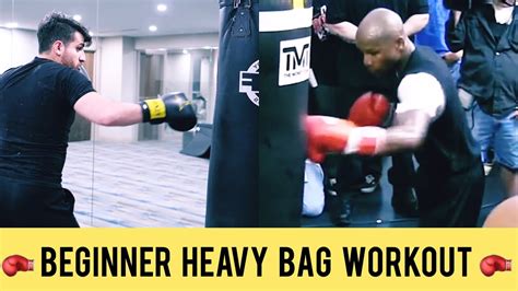 Beginner Heavy Bag Workout Youtube