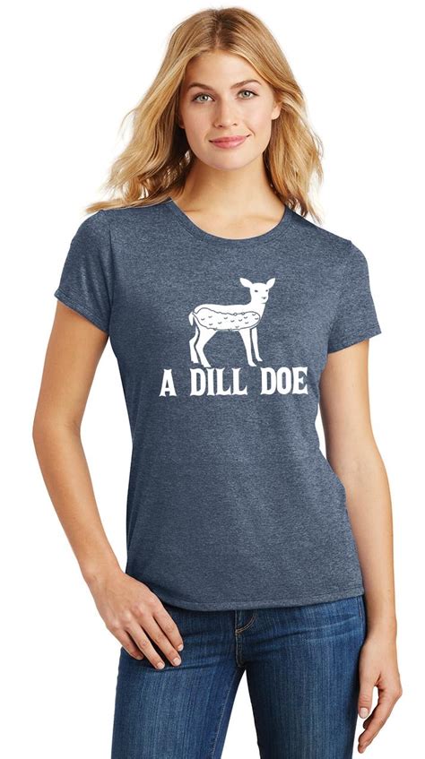 Ladies A Dill Doe Tri Blend Tee Deer Animal Sex College Ebay