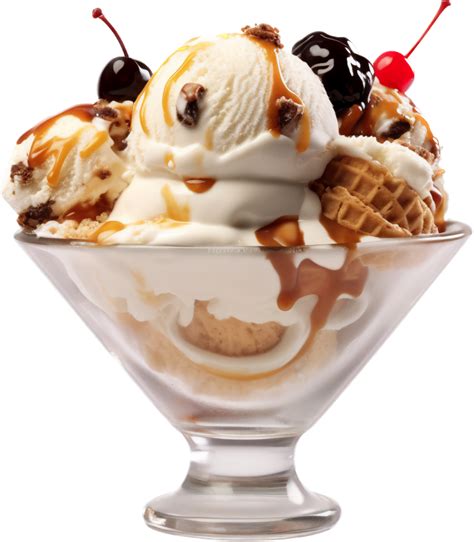 Ice Cream Sundae Png With Ai Generated 25065153 Png