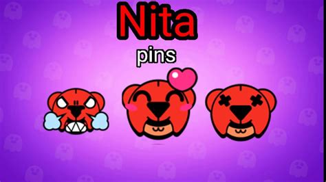 Nita Pins Brawl Stars Animated Pins Youtube