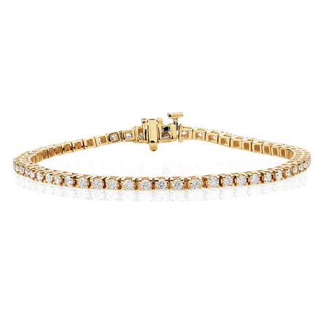 The tennis bracelet has been one of our most popular designs for many years. Tennis Bracelet with 2 Carat TW of Diamonds in 18ct Yellow Gold