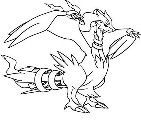 Reshiram Coloring Pages Coloring Pages