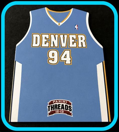 Post #1 » by knightro » mon may 17, 2021 8:03 pm. DENVER NUGGETS 2012-13 PANINI ROOKIE TEAM THREADS EVAN ...
