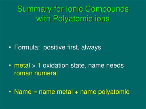 Ppt Polyatomic Ions Powerpoint Presentation Free Download Id4269458