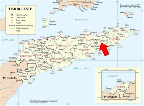 Bandera Del Mapa De Timor Oriental Mapa De Timor Leste Con La Bandera