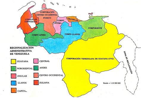 Mapa De Venezuela Con Sus Regiones Blog Didáctico
