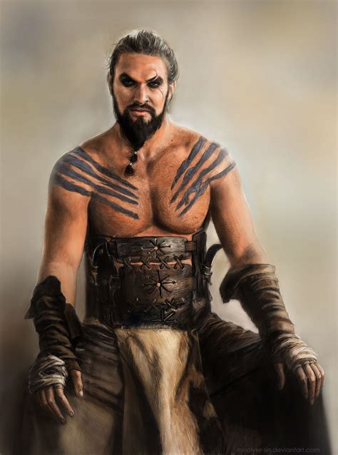Portrait Of Jason Momoa As Khal Drogo Game Of Thrones On Behance
