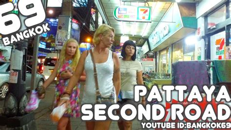 Pattaya Second Road Night Walk From Walking Street To Royal Garden Youtube