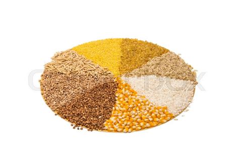 Collection Set Of Cereal Grains Wheat Stock Image Colourbox