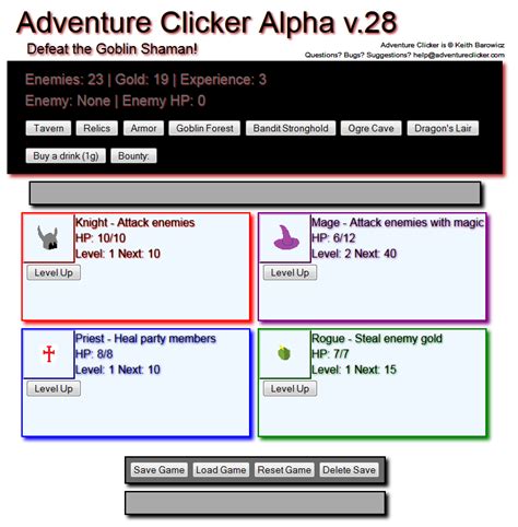Adventure Clicker Windows Web Game Moddb