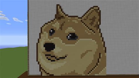 Doge Pixel Art Grid Pixel Art Emoji Licorne Pixel Art Grid