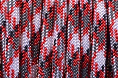 Boredparacord Brand 550 Lb Red Camo Paracord 100 Feet Sports And Outdoors