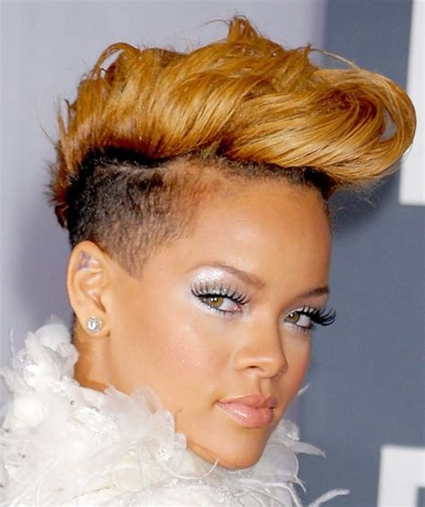 Rihanna Haircut Short Fauxhawk Hairstyles Weekly