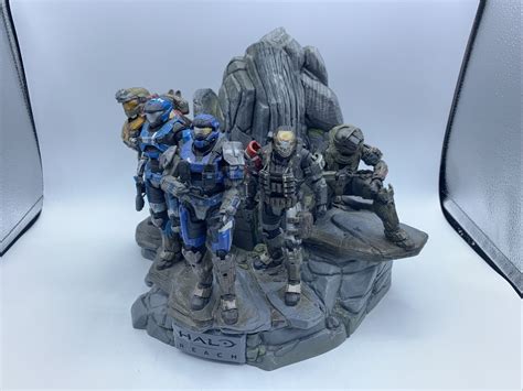 Halo Reach Noble Team 5 Figure Statue Diorama 2010 Read Desc Ebay