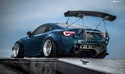 Scion Fr S With A Full Body Kit By Rocket Bunny And Aggressive Stance