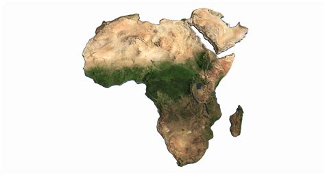 Africa Continent Map 3d Model 149 Max Fbx Obj Ma C4d Free3d