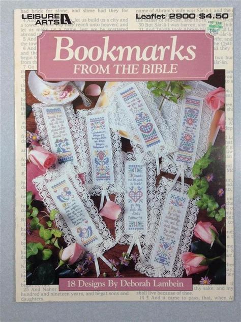 They only take a couple of hours depending on your design. LEISURE ARTS 2900 Cross Stitch Bible Bookmarks # ...